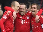 Bayern celebrating